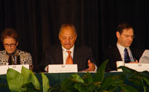 Photo of Drs. Marla Gold, John Maupin, and Raymond Greenberg
