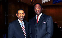 Photo of Mr. Michael Rashid and Mr. Dominique Wilkins